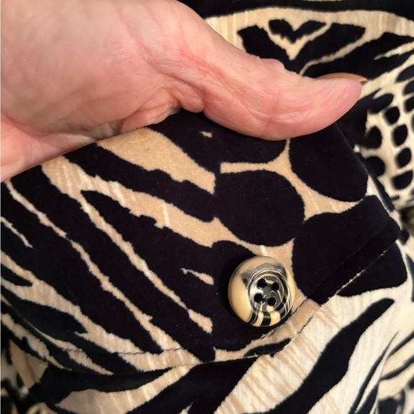 Harve Benard Zebra Print Teddy Jacket Vintage!! Three quarter length - Picture 7 of 9